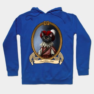 Renaissance Cat - Count Gideon Sable (A Black Cat) Hoodie